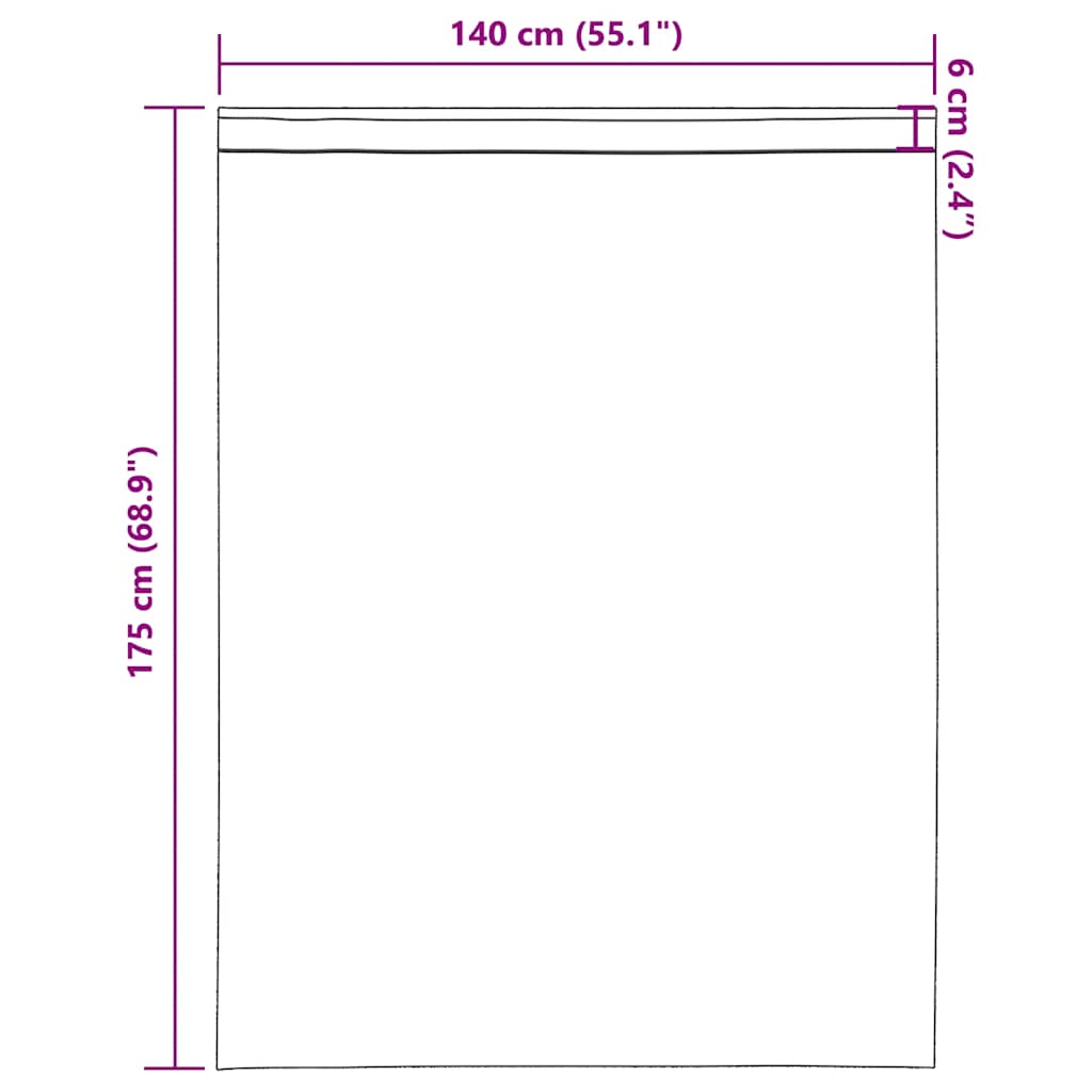Tende in Voile con Tasche per Aste 2 pz Terracotta | homemem39