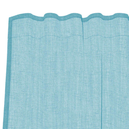 Tende in Voile con Tasche per Aste 2 pz Turchese | homemem39