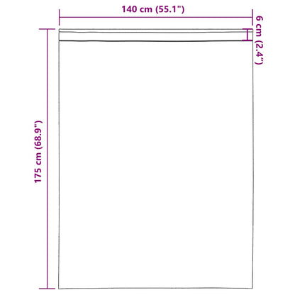 Tende in Voile con Tasche per Aste 2 pz Turchese | homemem39