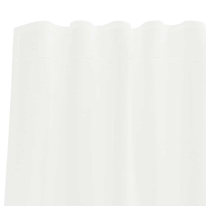 Tende in Voile con Tasche per Aste 2 pz Bianco | homemem39