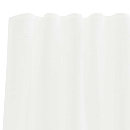 Tende in Voile con Tasche per Aste 2 pz Bianco | homemem39