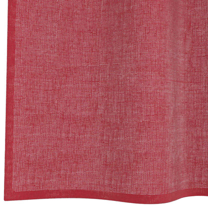 Tende in Voile con Tasche per Aste 2 pz Rosso Vino