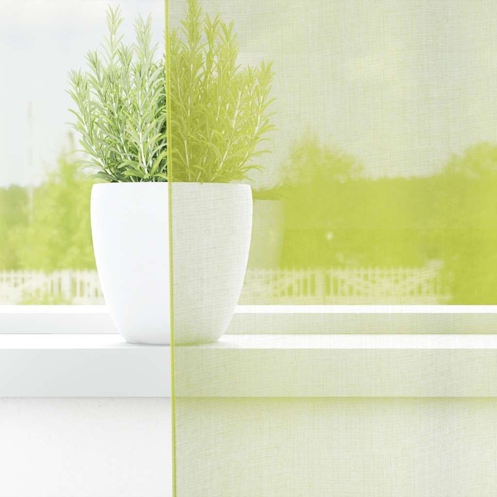Tende in Voile con Linguetta 2 pz Verde Mela | homemem39