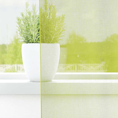 Tende in Voile con Linguetta 2 pz Verde Mela