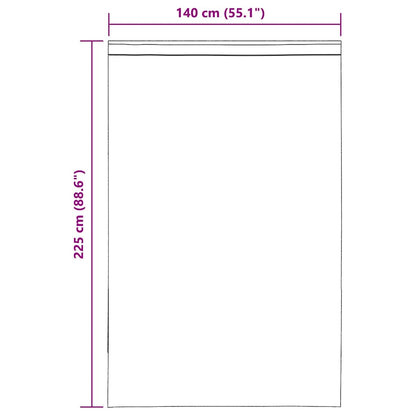Tende in Voile con Linguetta 2 pz Marrone