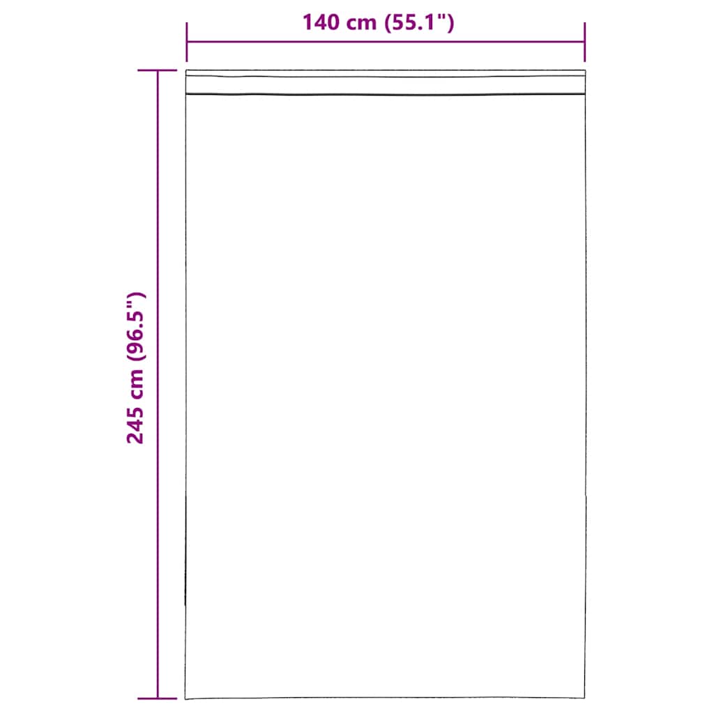Tende in Voile con Linguetta 2 pz Marrone | homemem39