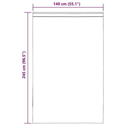Tende in Voile con Linguetta 2 pz Marrone | homemem39