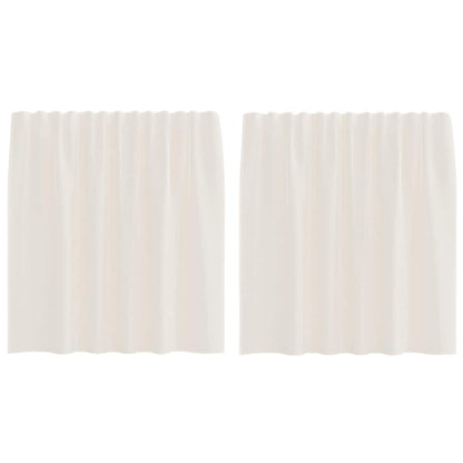 Tende in Voile con Linguetta 2 pz Crema | homemem39