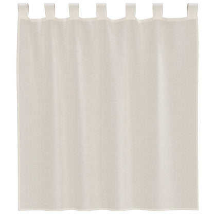 Tende in Voile con Linguetta 2 pz Crema