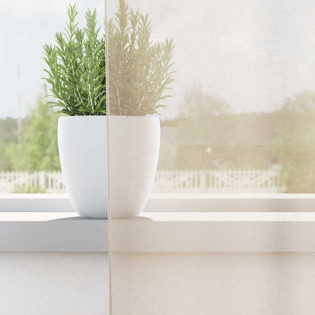 Tende in Voile con Linguetta 2 pz Crema | homemem39