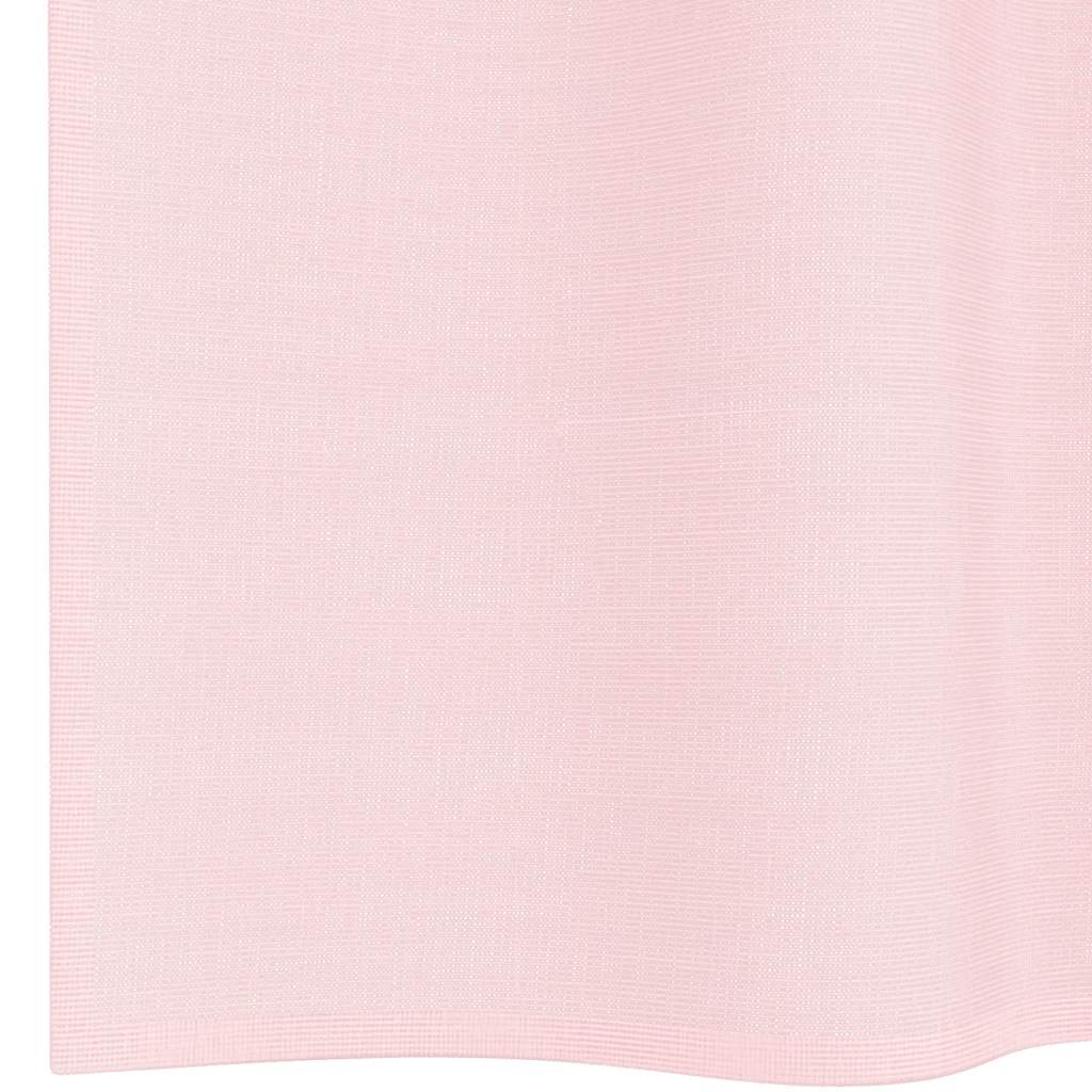 Tende in Voile con Passanti 2 pz Rosa Chiaro 140x140 cm | homemem39
