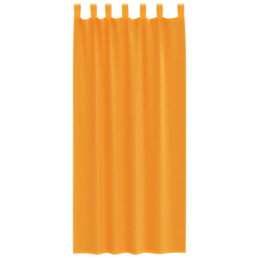 Tende in Voile con Passanti 2 pz Arancio 140x245 cm