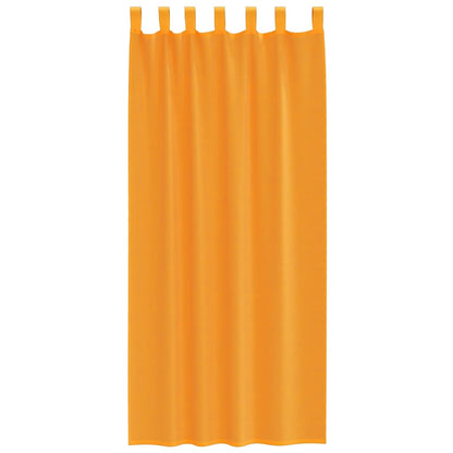Tende in Voile con Passanti 2 pz Arancio 140x245 cm