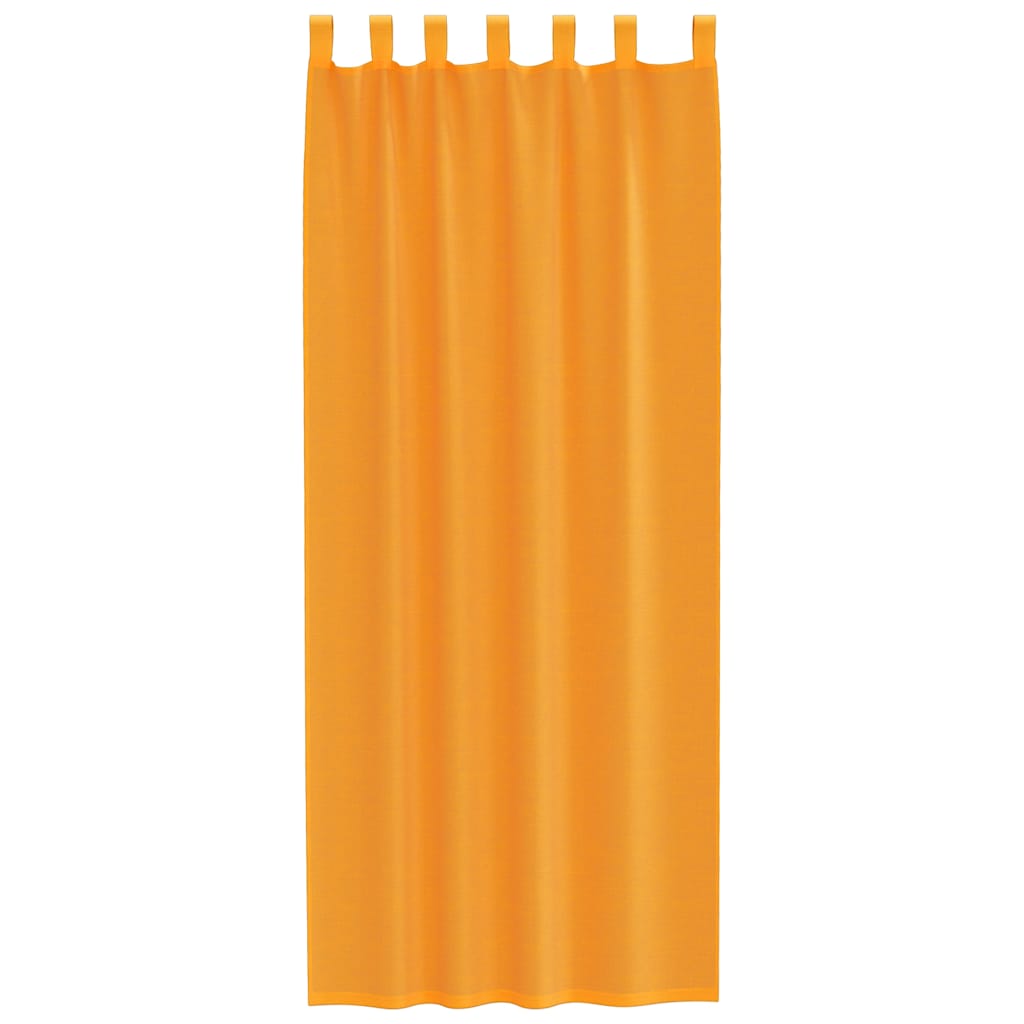 Tende in Voile con Passanti 2 pz Arancio 140x260 cm
