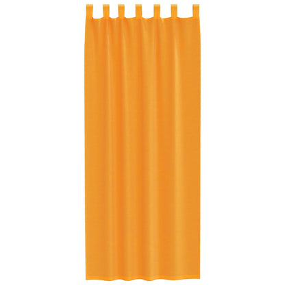 Tende in Voile con Passanti 2 pz Arancio 140x260 cm
