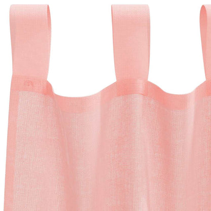 Tende in Voile con Passanti 2 pz Rosa 140x225 cm | homemem39
