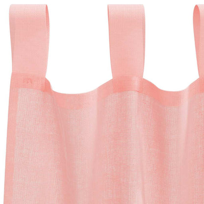 Tende in Voile con Passanti 2 pz Rosa 140x245 cm