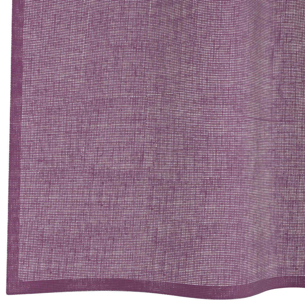 Tende in Voile con Passanti 2 pz Viola 140x175 cm | homemem39