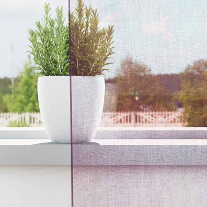 Tende in Voile con Passanti 2 pz Viola 140x225 cm