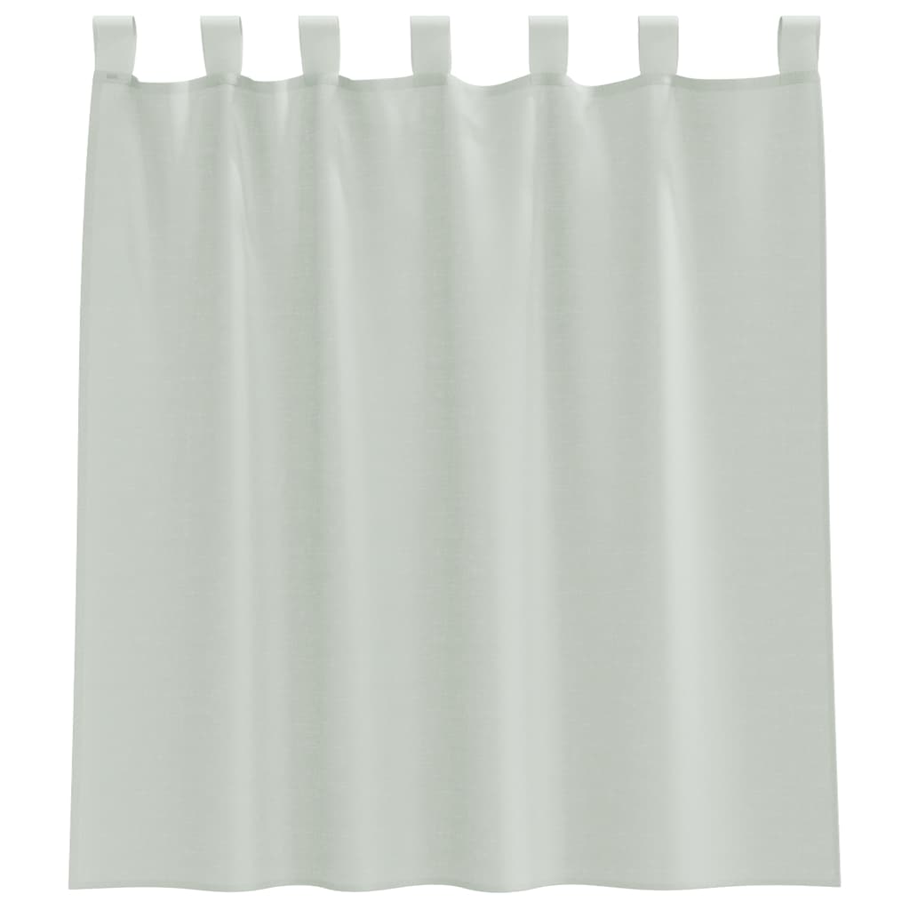 Tende in Voile con Passanti 2 pz Grigio Chiaro 140x140 cm