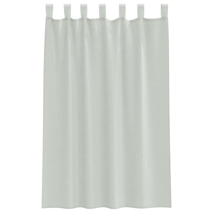 Tende in Voile con Passanti 2 pz Grigio Chiaro 140x175 cm