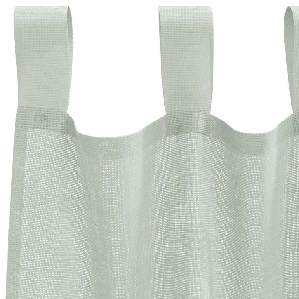 Tende in Voile con Passanti 2 pz Grigio Chiaro 140x175 cm | homemem39
