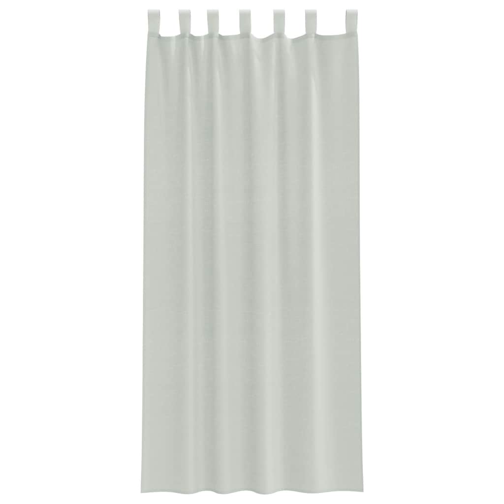 Tende in Voile con Passanti 2 pz Grigio Chiaro 140x225 cm