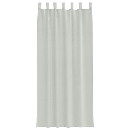 Tende in Voile con Passanti 2 pz Grigio Chiaro 140x225 cm