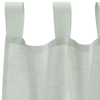 Tende in Voile con Passanti 2 pz Grigio Chiaro 140x245 cm