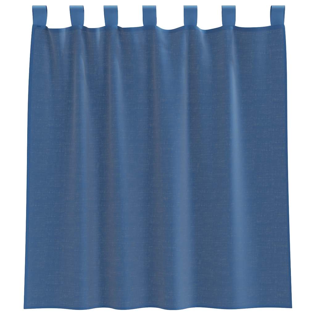 Tende in Voile con Passanti 2 pz Grigio Chiaro 140x260 cm