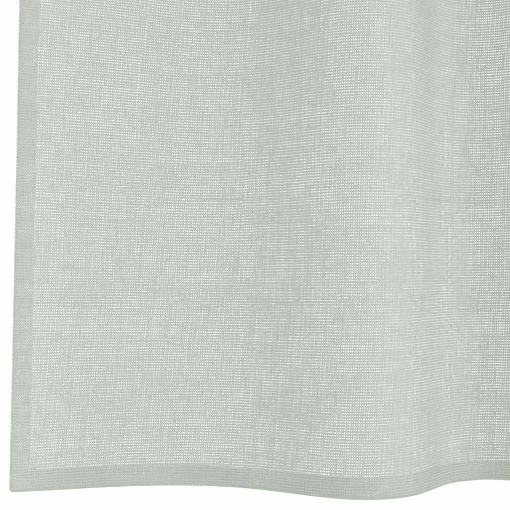 Tende in Voile con Passanti 2 pz Grigio Chiaro 140x260 cm