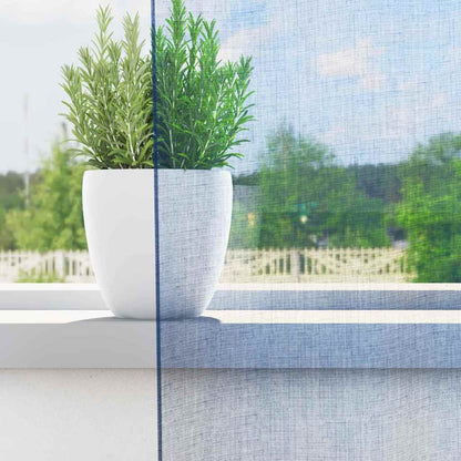 Tende in Voile con Passanti 2 pz Blu Reale 140x260 cm | homemem39