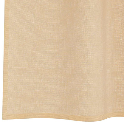 Tende in Voile con Passanti 2 pz Sabbia 140x245 cm | homemem39