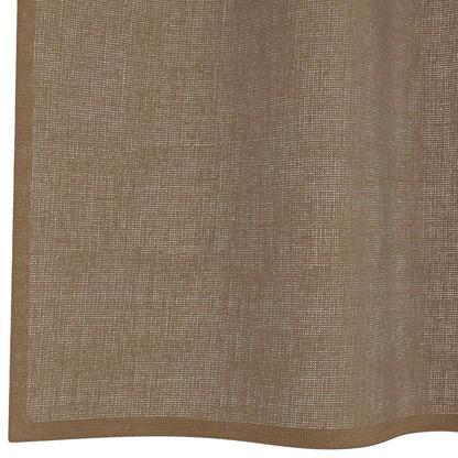 Tende in Voile con Passanti 2 pz Marrone Chiaro 140x225 cm | homemem39