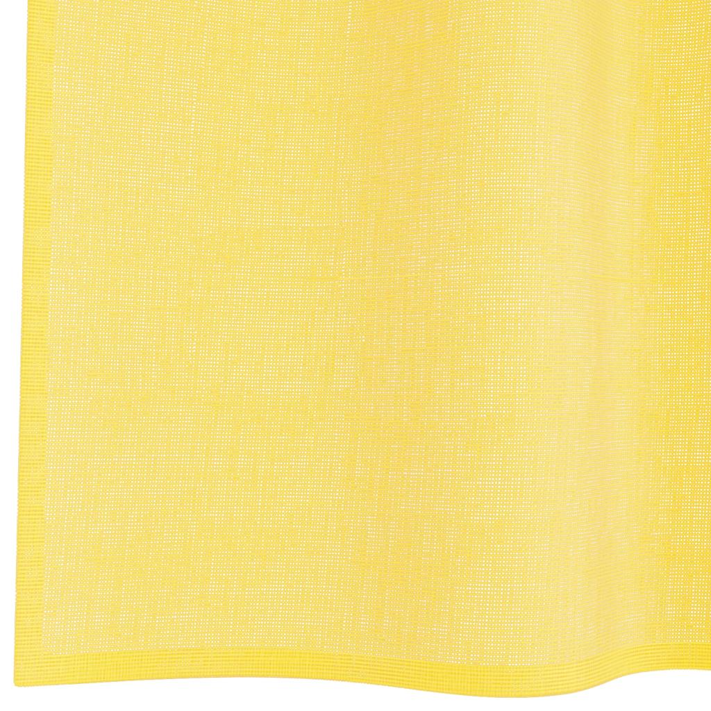 Tende in Voile con Passanti 2 pz Giallo 140x225 cm | homemem39