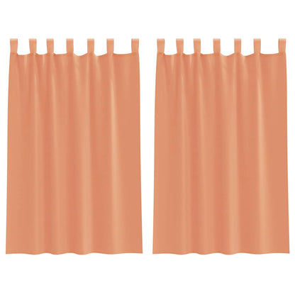 Tende in Voile con Passanti 2 pz Terracotta 140x175 cm