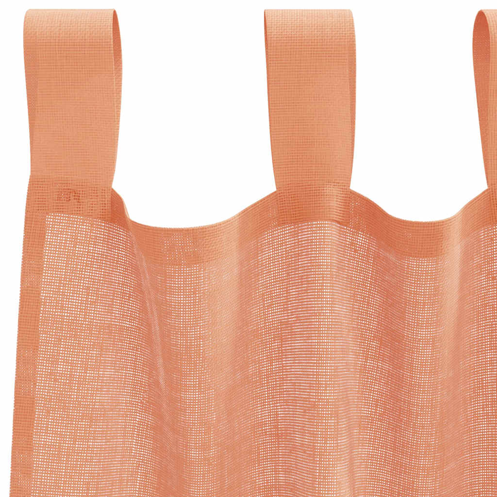 Tende in Voile con Passanti 2 pz Terracotta 140x175 cm