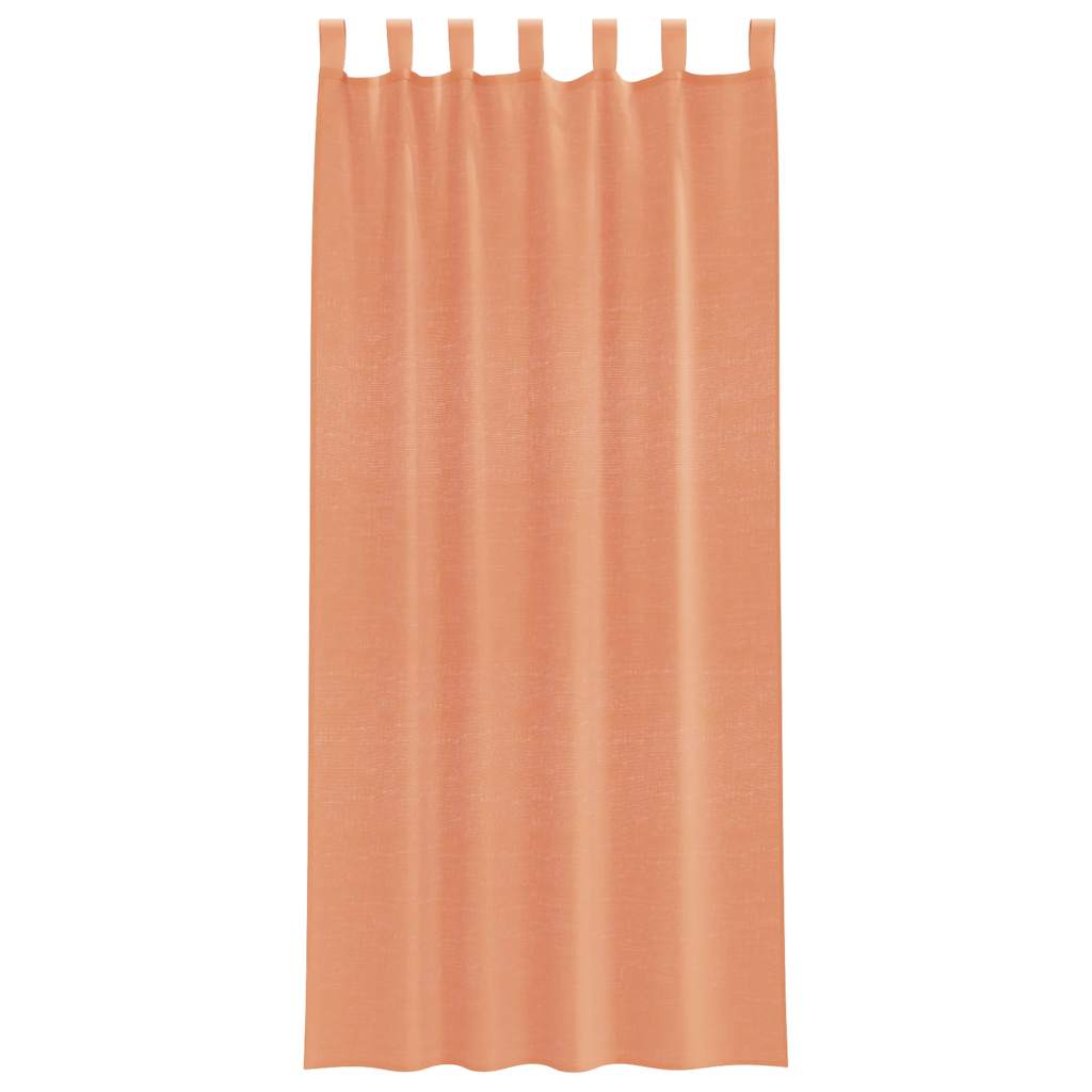 Tende in Voile con Passanti 2 pz Terracotta 140x225 cm