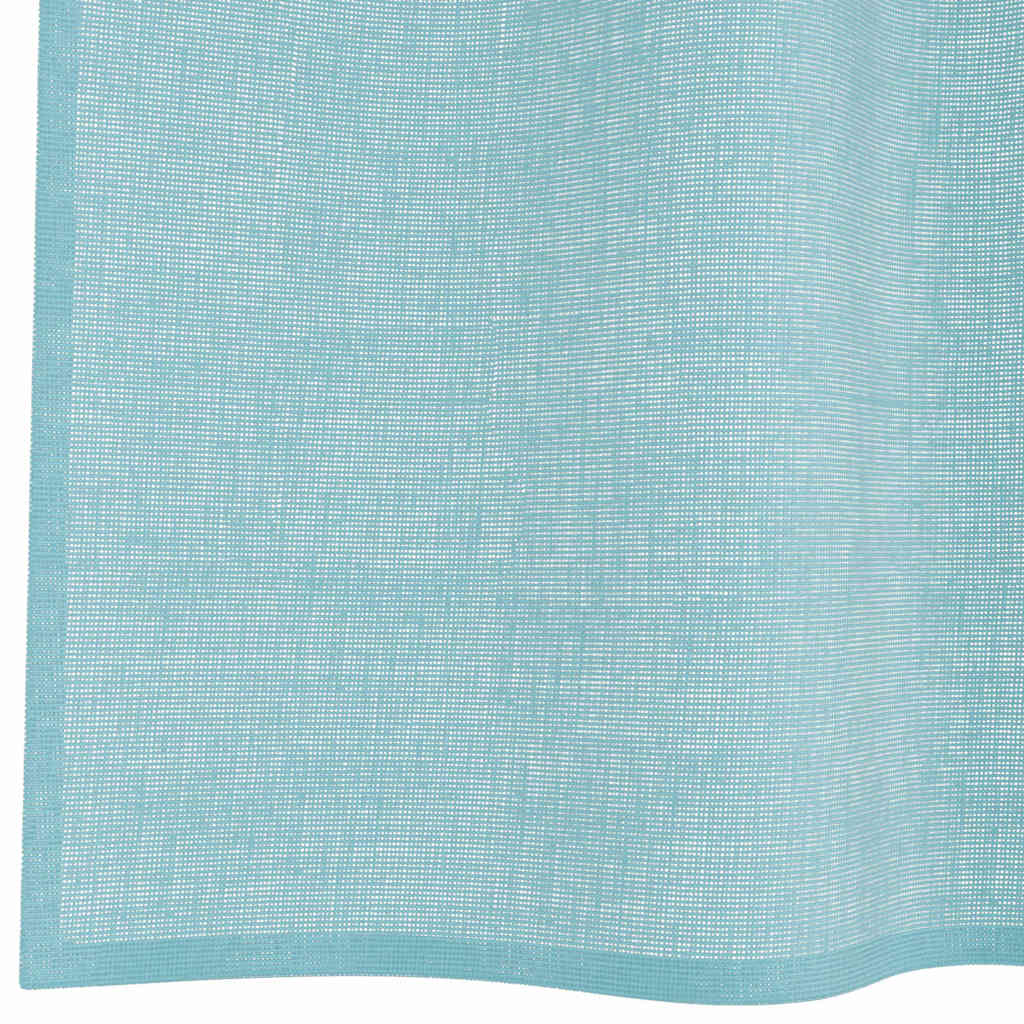 Tende in Voile con Passanti 2 pz Turchese 140x140 cm | homemem39