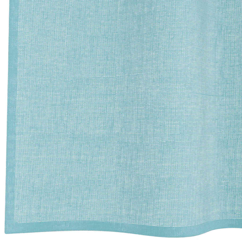 Tende in Voile con Passanti 2 pz Turchese 140x245 cm | homemem39