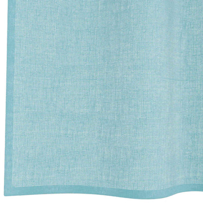 Tende in Voile con Passanti 2 pz Turchese 140x245 cm | homemem39