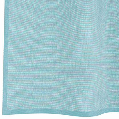 Tende in Voile con Passanti 2 pz Turchese 140x260 cm