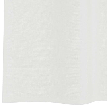 Tende in Voile con Passanti 2 pz Bianco 140x140 cm | homemem39