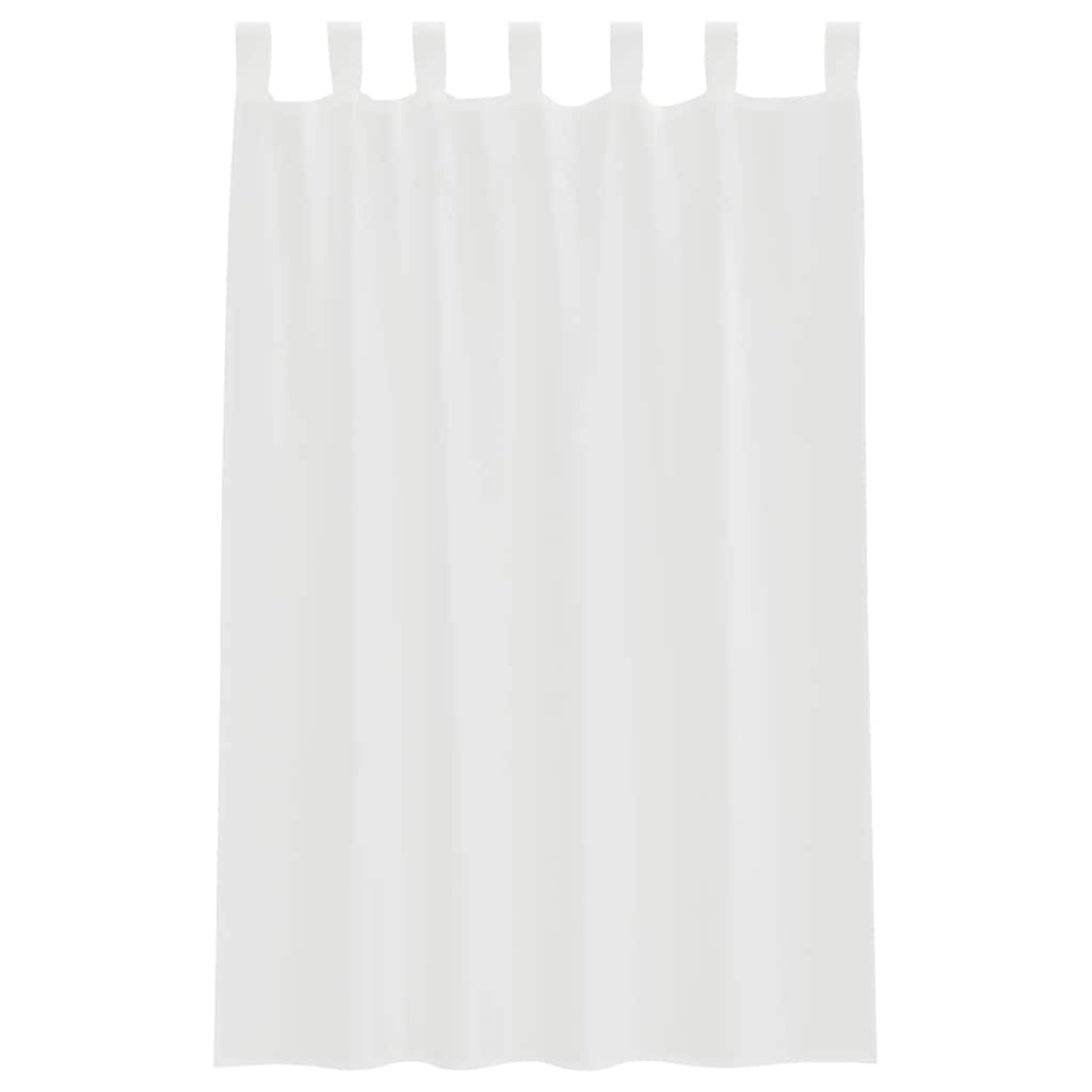 Tende in Voile con Passanti 2 pz Bianco 140x175 cm