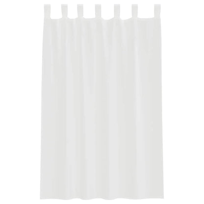 Tende in Voile con Passanti 2 pz Bianco 140x175 cm