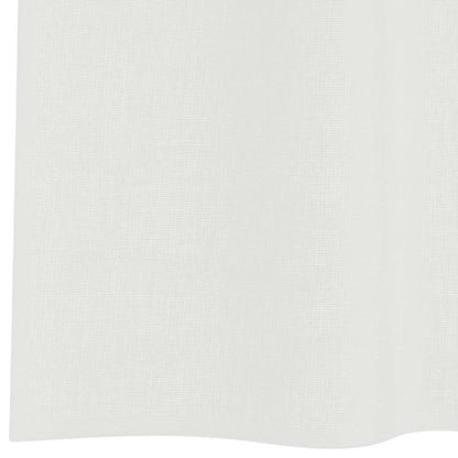 Tende in Voile con Passanti 2 pz Bianco 140x175 cm