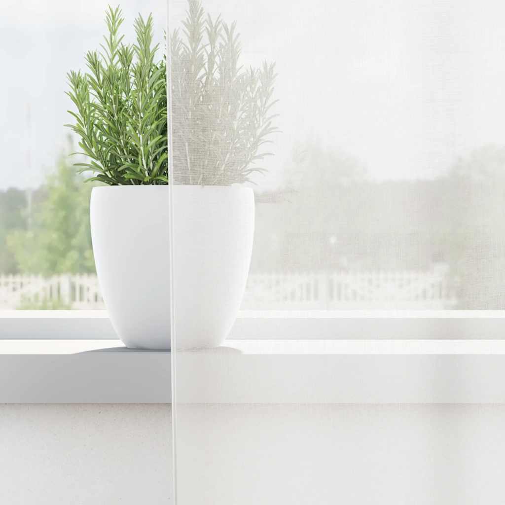 Tende in Voile con Passanti 2 pz Bianco 140x245 cm | homemem39