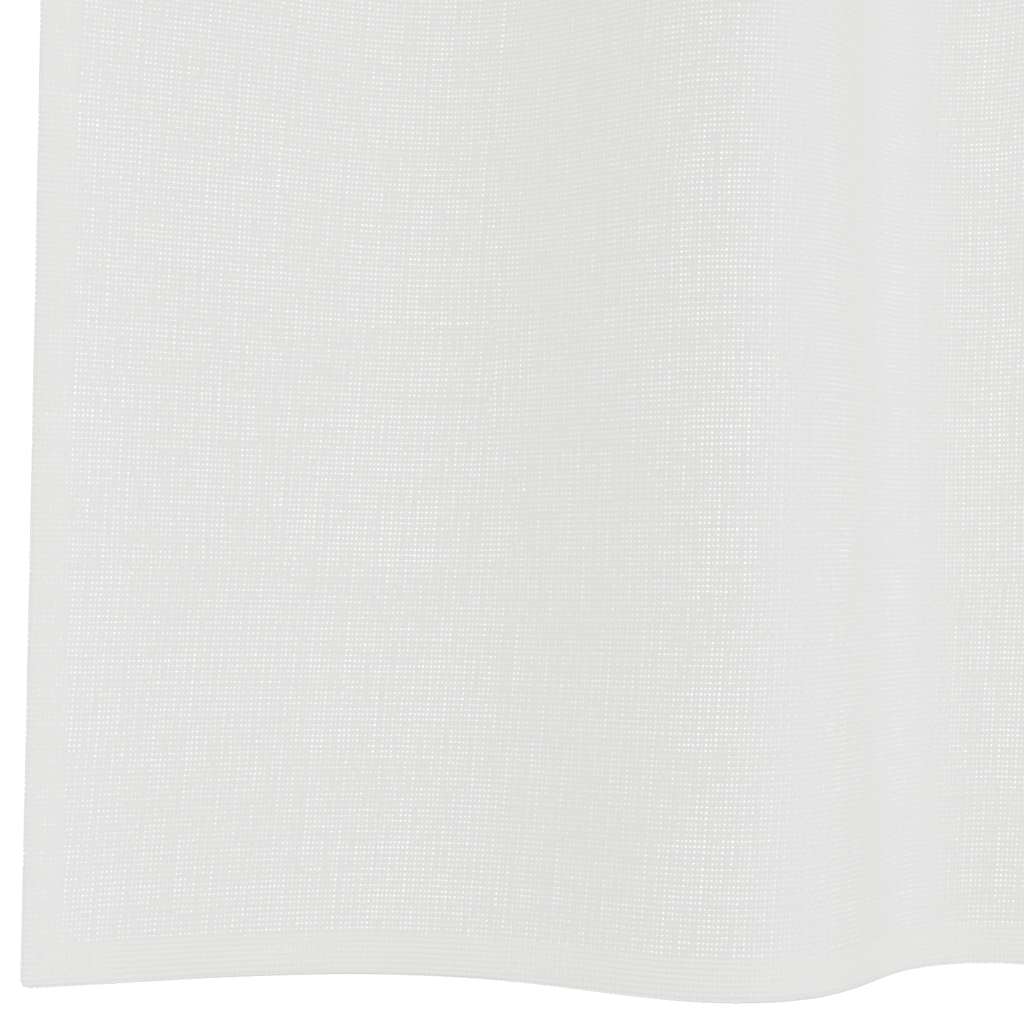 Tende in Voile con Passanti 2 pz Bianco 140x245 cm | homemem39