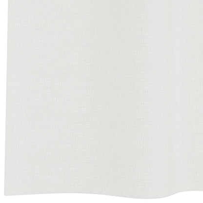 Tende in Voile con Passanti 2 pz Bianco 140x245 cm | homemem39