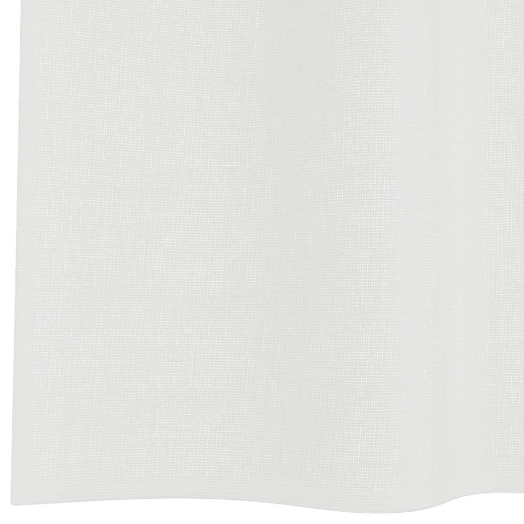 Tende in Voile con Passanti 2 pz Bianco 140x260 cm